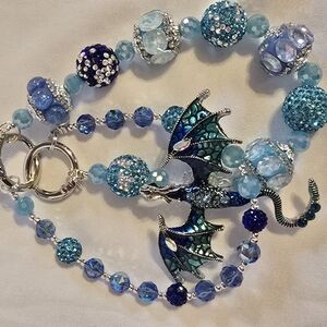 Blue Dragon Charm Accessory Chain